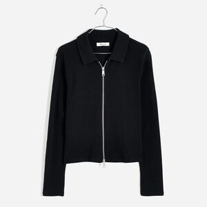 Madewell Ribbed Zip-Front Tee